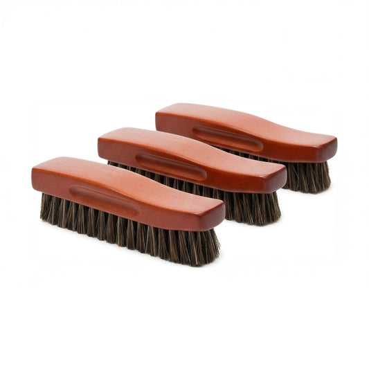 Set van 3 Borstels van Paardenhaar - Lengte van 12,6 cm